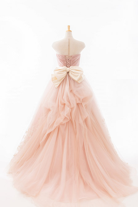 カラードレス　Pink　背面
